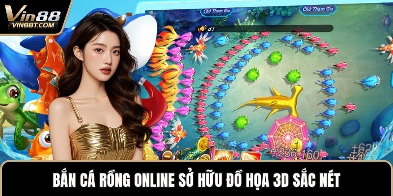 Bắn Cá Rồng Online – Đấu Trường Đại Dương, Thưởng Lớn 1 Bắn cá rồng online sở hữu đồ họa 3D sắc nét